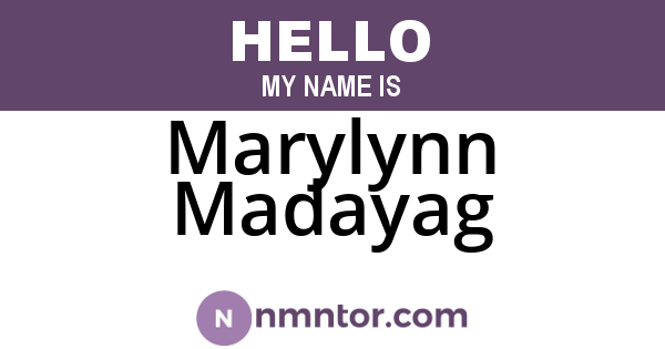 Marylynn Madayag