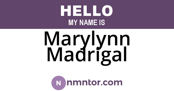 Marylynn Madrigal