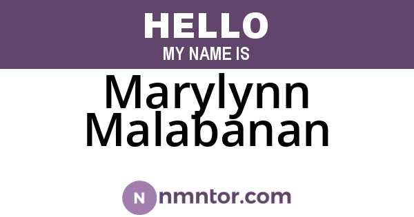 Marylynn Malabanan
