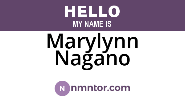 Marylynn Nagano