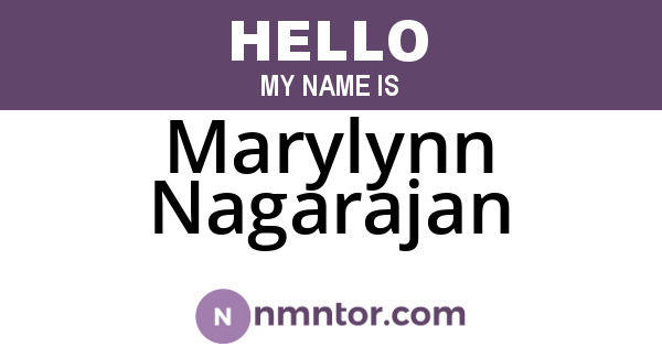 Marylynn Nagarajan