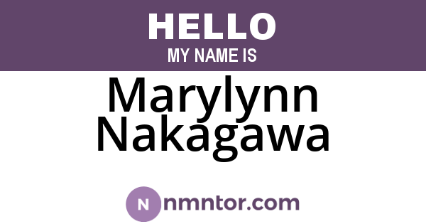 Marylynn Nakagawa