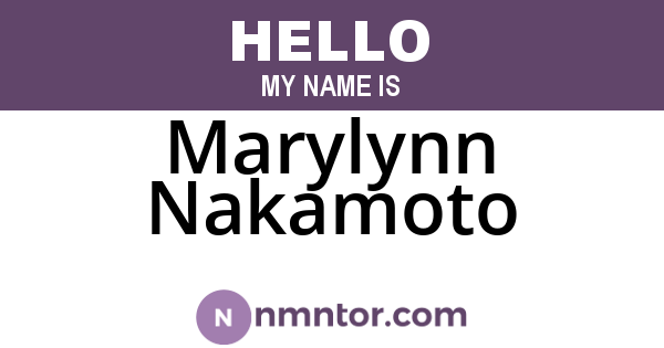 Marylynn Nakamoto