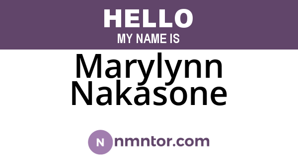 Marylynn Nakasone