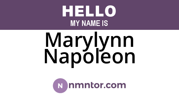 Marylynn Napoleon