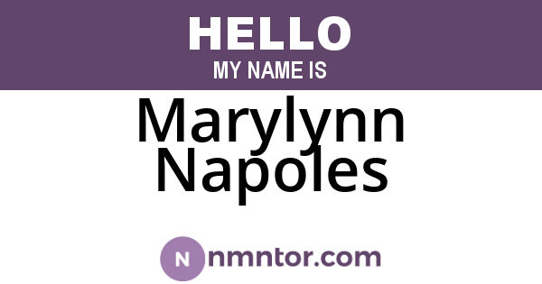 Marylynn Napoles