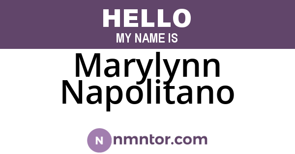 Marylynn Napolitano