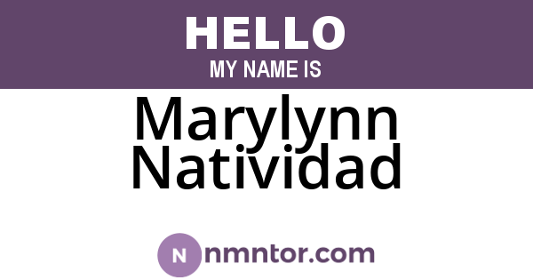 Marylynn Natividad