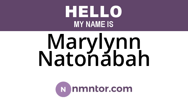 Marylynn Natonabah