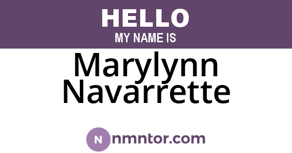 Marylynn Navarrette