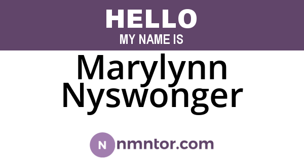 Marylynn Nyswonger