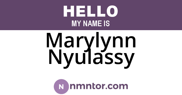 Marylynn Nyulassy