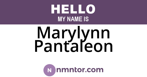 Marylynn Pantaleon