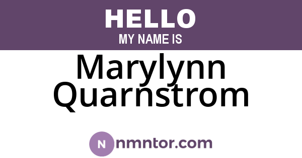 Marylynn Quarnstrom