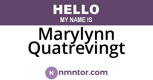 Marylynn Quatrevingt