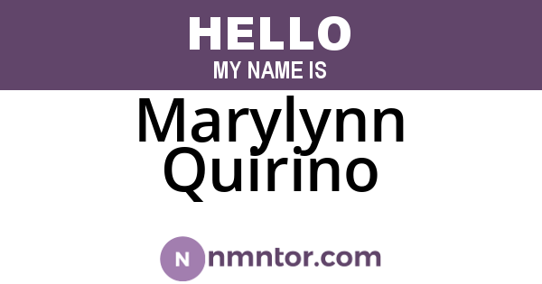 Marylynn Quirino