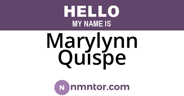 Marylynn Quispe