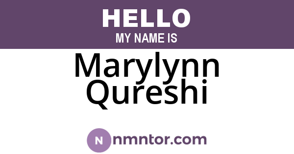 Marylynn Qureshi