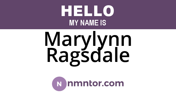 Marylynn Ragsdale