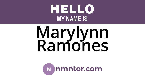 Marylynn Ramones
