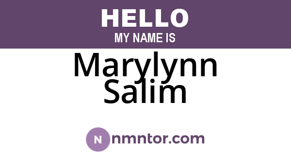 Marylynn Salim