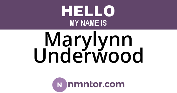 Marylynn Underwood