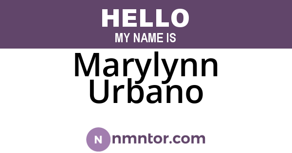 Marylynn Urbano