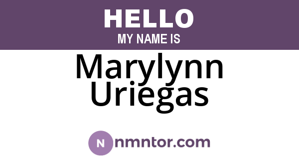 Marylynn Uriegas