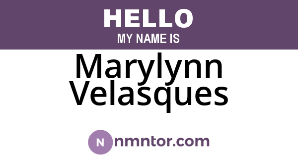 Marylynn Velasques