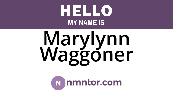 Marylynn Waggoner