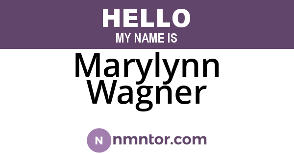 Marylynn Wagner