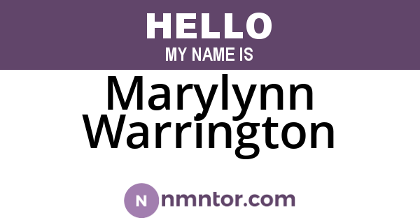Marylynn Warrington