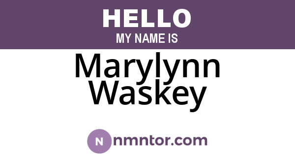 Marylynn Waskey