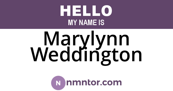 Marylynn Weddington