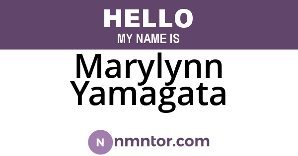 Marylynn Yamagata