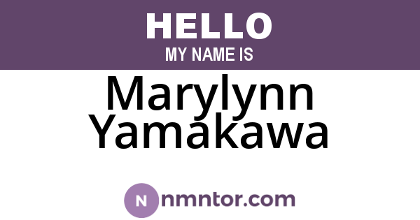 Marylynn Yamakawa