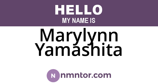 Marylynn Yamashita