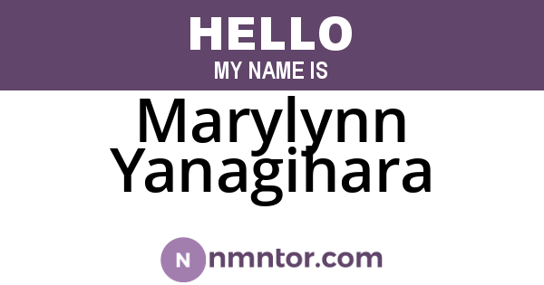 Marylynn Yanagihara