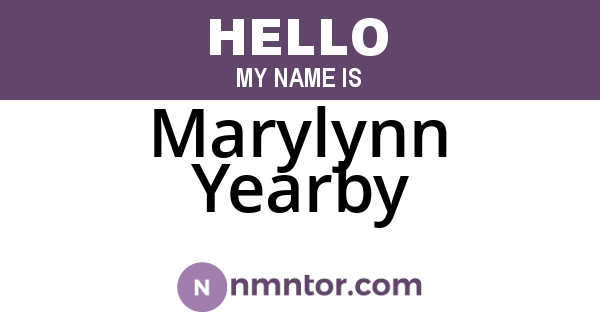 Marylynn Yearby