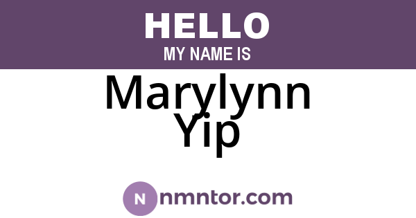 Marylynn Yip
