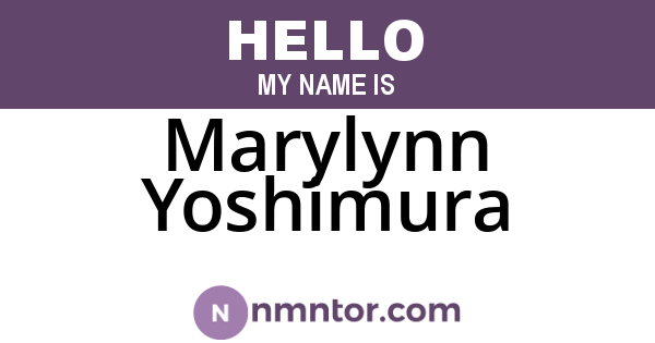Marylynn Yoshimura