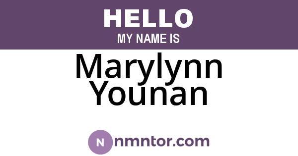 Marylynn Younan
