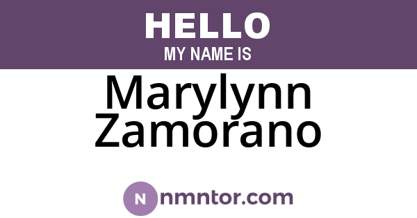 Marylynn Zamorano