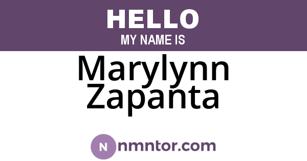 Marylynn Zapanta