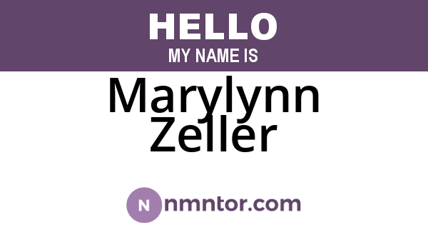 Marylynn Zeller