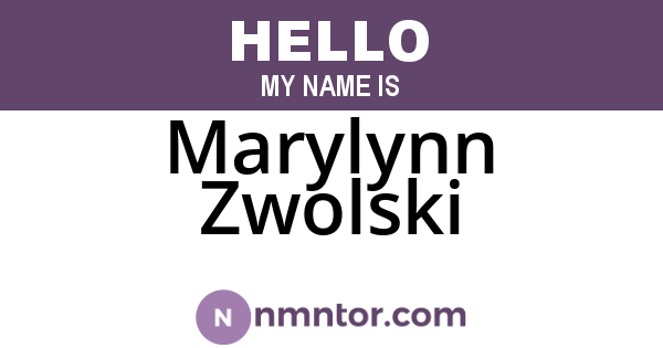 Marylynn Zwolski