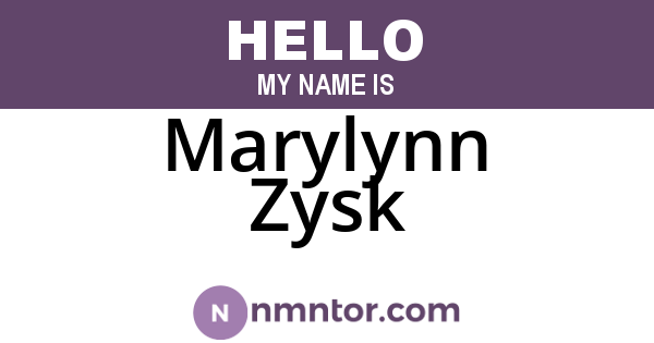 Marylynn Zysk
