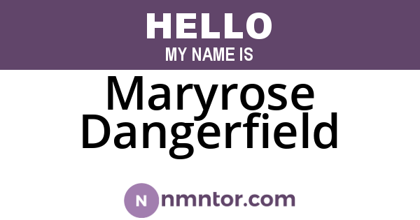 Maryrose Dangerfield