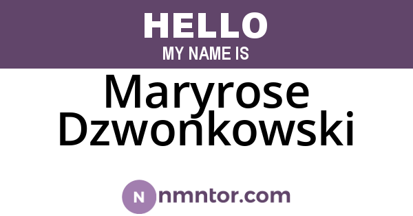 Maryrose Dzwonkowski