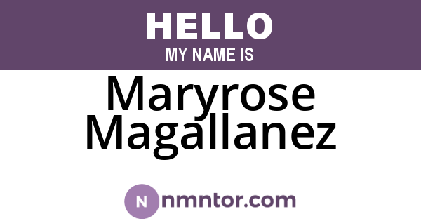 Maryrose Magallanez